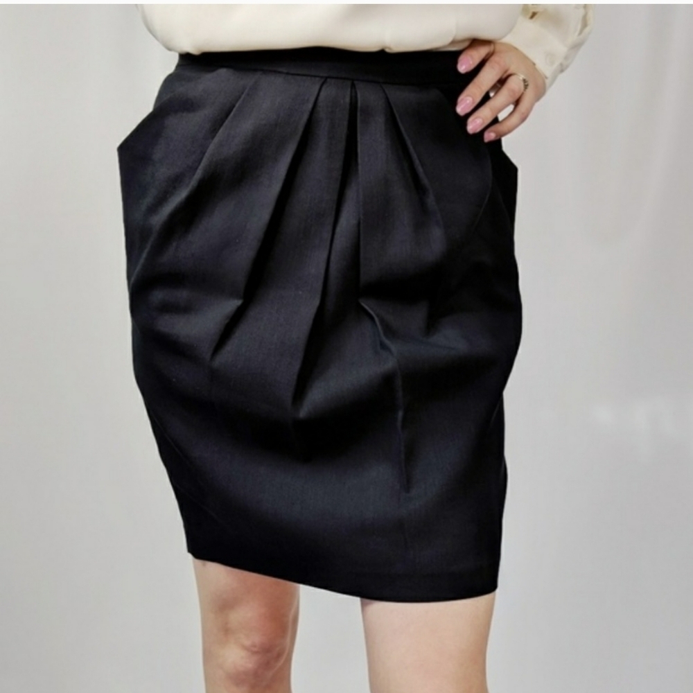 3.1 Phillip Lim Origami Pleat Linen Blend Designer Skirt